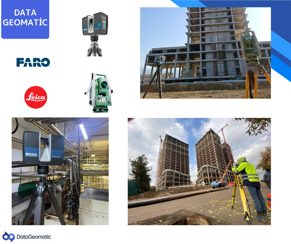 Yüksek katlı bina ve plazalar için 3D lazer tarama ile hassas cephe rölövesi ve deformasyon analizi